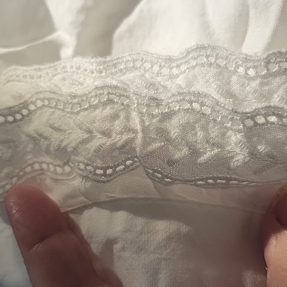 Elegant Smocked White Women's Tank Top - Picture 6 of 6